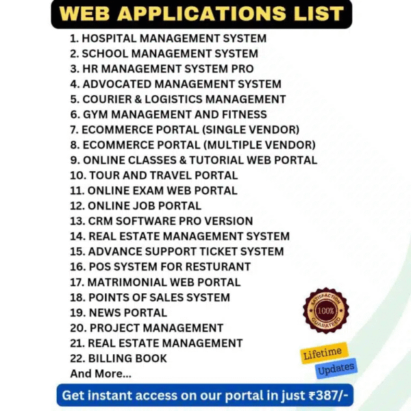 3500+ Premium Manually Tested Web Applications Bundle UPDATED 2025 - Image 6